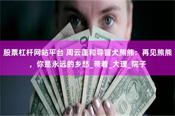 股票杠杆网站平台 周云蓬和导盲犬熊熊：再见熊熊，你是永远的乡愁_带着_大理_院子