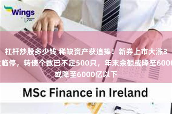 杠杆炒股多少钱 稀缺资产获追捧！新券上市大涨30%触发临停，转债个数已不足500只，年末余额或降至6000亿以下