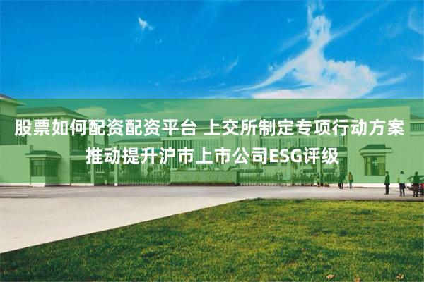 股票如何配资配资平台 上交所制定专项行动方案 推动提升沪市上市公司ESG评级