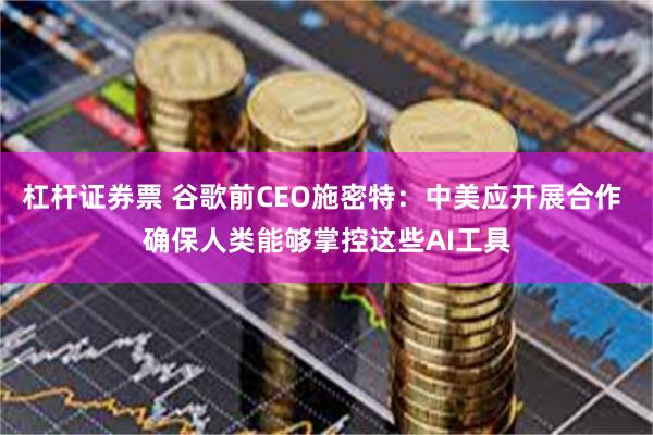 杠杆证券票 谷歌前CEO施密特：中美应开展合作 确保人类能够掌控这些AI工具